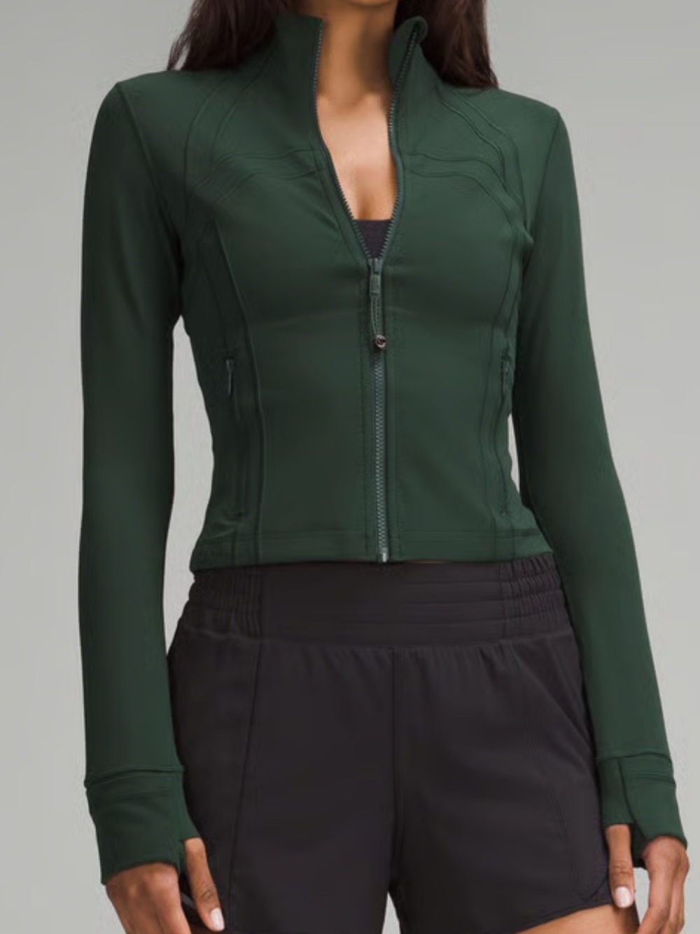 Lululemon Define Cropped Jacket *Nulu Legacy Green Sz 2 Rare